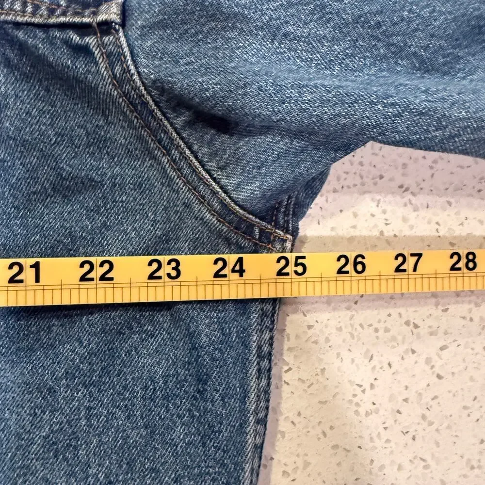 Vintage Levi Strauss Signature Men’s XL Denim Trucker Jacket Distressed 90s Y2K